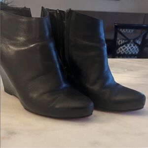 Christian Louboutin Sleek Black Ankle Boots